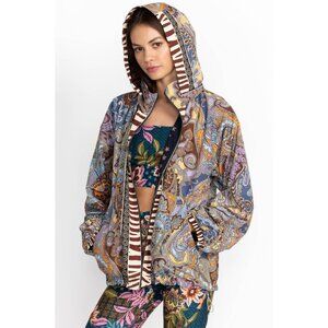 Johnny Was Harmon Jacket Reversible, Multi-Pattern, Rain Jacket, Hooded, Lg, NWT